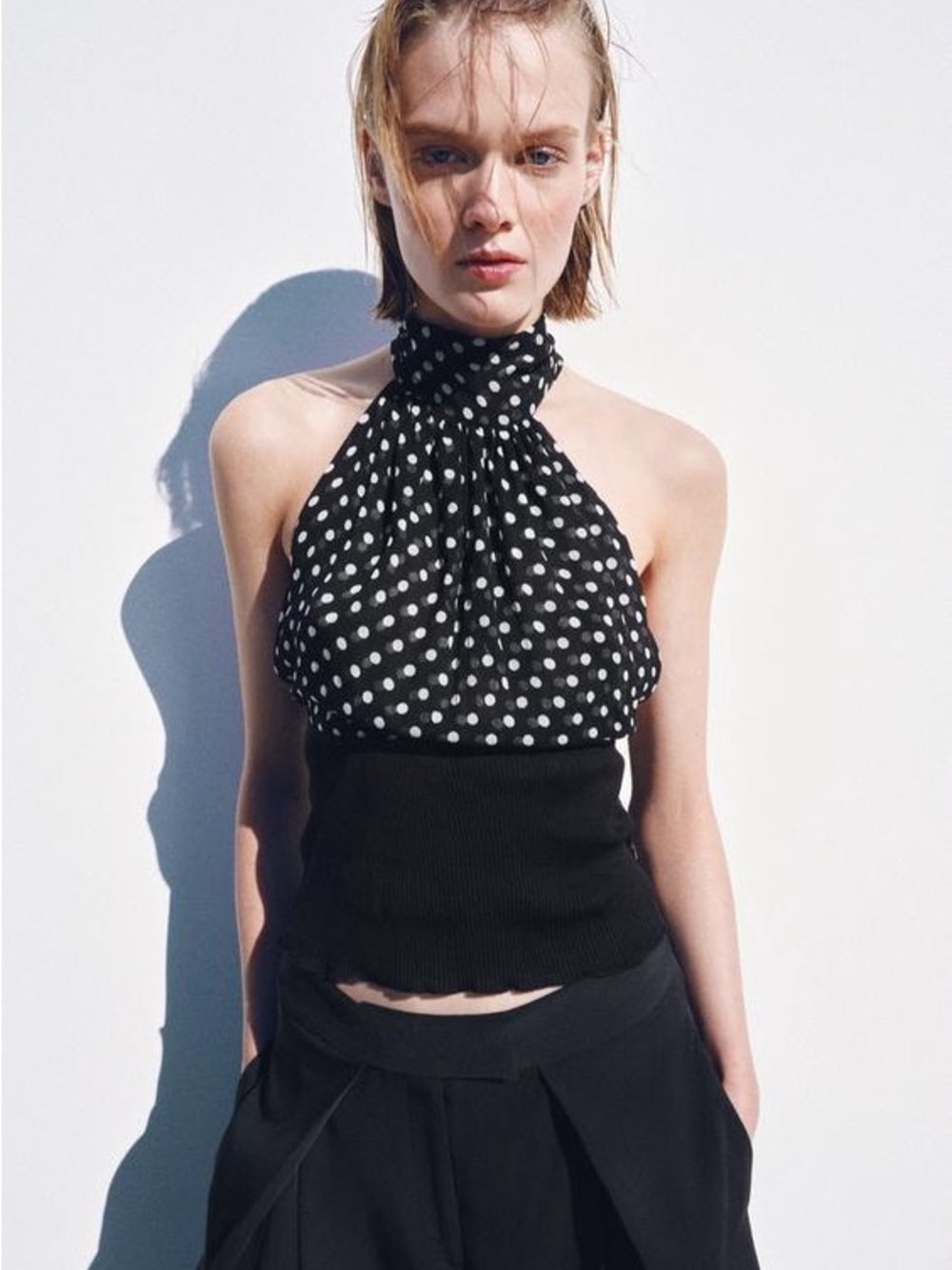 Zara Polka Dot Halter Top